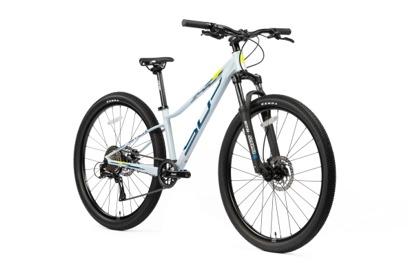 Велосипед Superior Racer XC 27 DB 27.5x13.0"(Gloss White/Petrol Blue/Neon) 2025