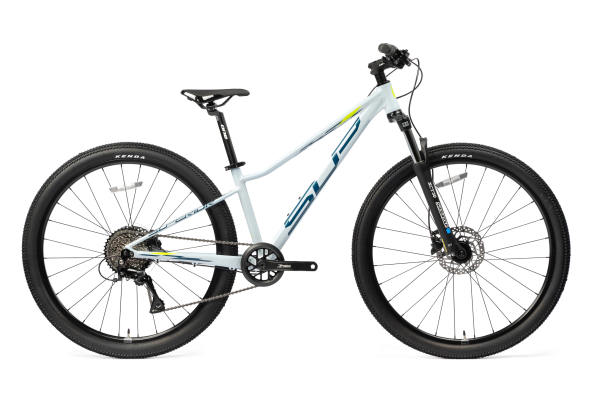 Велосипед Superior Racer XC 27 DB 27.5x13.0"(Gloss White/Petrol Blue/Neon) 2025